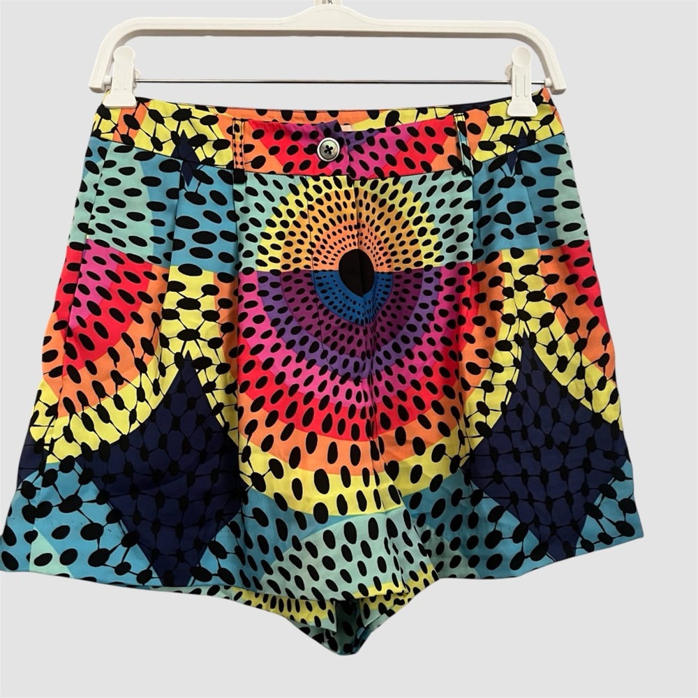Mara Hoffman Electolight High-Waist Neon Shorts